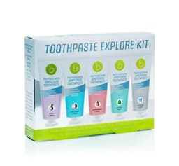 Beconfidentmultifunksjonell tannkrem - Utforsk Kit fem smaker (25 ml).
