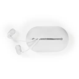 Hörlurar med sladd | In-ear | Resebag | 1.2 m flatkabel | Vit