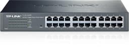 TP-LINK, nettverksswitch, 24-ports 10/100/1000Mbps, RJ45, svart