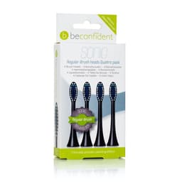 4-pack Sonic Tannbørstehoder Regular Svart