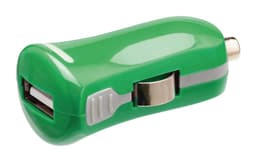 Valueline Billaddare med USB-kontakt grön (VLMP11950G)