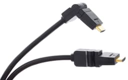 HDMI-kabel med roterbara kontakter, V1.4, 0,5m