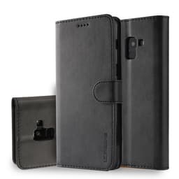 LC.IMEEKE Wallet Case till Samsung Galaxy A8 (2018) - Svart