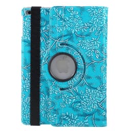 360 asteen pyörivä jalusta Grapevine Pattern -kotelo iPadille 9.7 (2017) - sininen