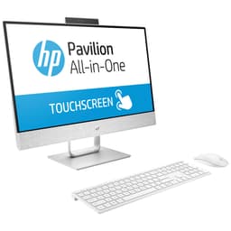 HP Pavilion 24-x005no 23.8" AIO stationær pc (sølv/hvid)