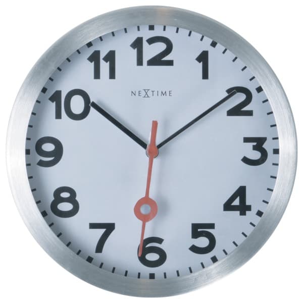 Station Väggklocka ø19cm Borstat Aluminium