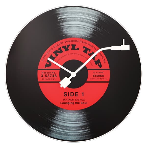 Vinyl Tap Väggklocka ø43cm Glas