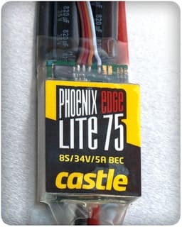 CC Phoenix EDGE LITE 75 - 34V/75A ESC w.5A BEC