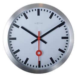 Station Väggklocka ø19cm Borstat Aluminium