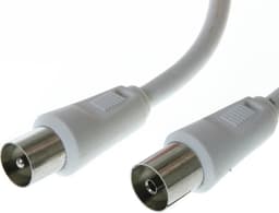 Qnect antennikaapeli 90 dB 100 Hz (valkoinen/15 m)