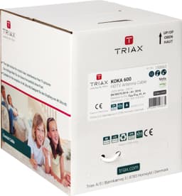 Triax KOKA600 antennekabel (hvit/250m)