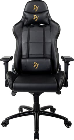 Arozzi Verona Signature PU pelituoli (musta, kultainen logo)