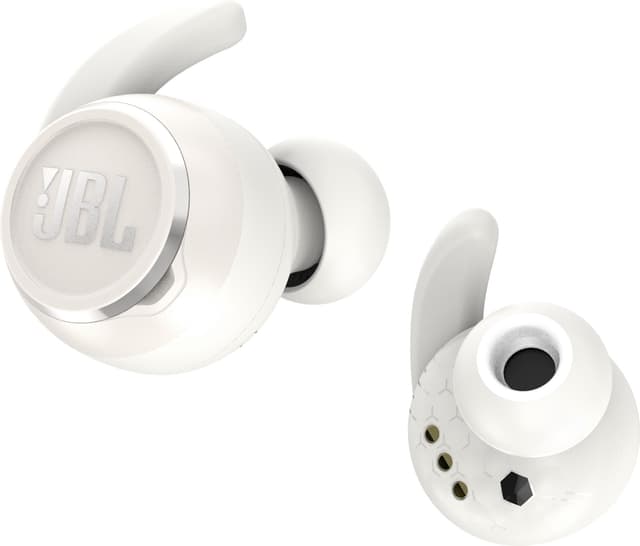 JBL Reflect Mini helt trådløse in-ear hodetelefoner (hvit)