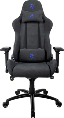 Arozzi Verona Signature Soft Fabric gamingstol (grå med blå logo)
