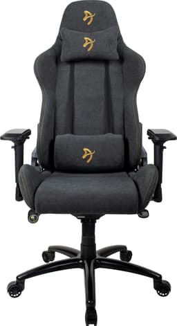 Arozzi Verona Signature Soft Fabric gamingstol (grå, gullfarget logo)