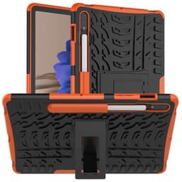 Stødbestandigt cover med stativ Samsung Galaxy Tab S7  - appelsin