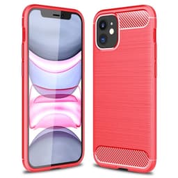 Borstat silikon skal Apple iPhone 12 mini (5.4")  - Röd