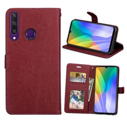 Lompakkokotelo 3-kortti Huawei Y6p (MED-LX9)  - ruskea