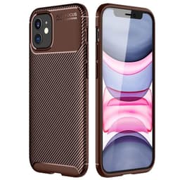 Carbon silikon skal Apple iPhone 12 Mini (5.4")  - Brun