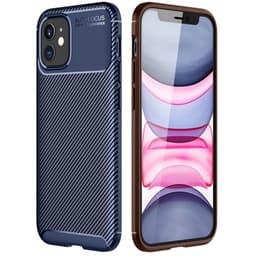 Carbon silikone cover Apple iPhone 12 Mini (5.4")  - blå