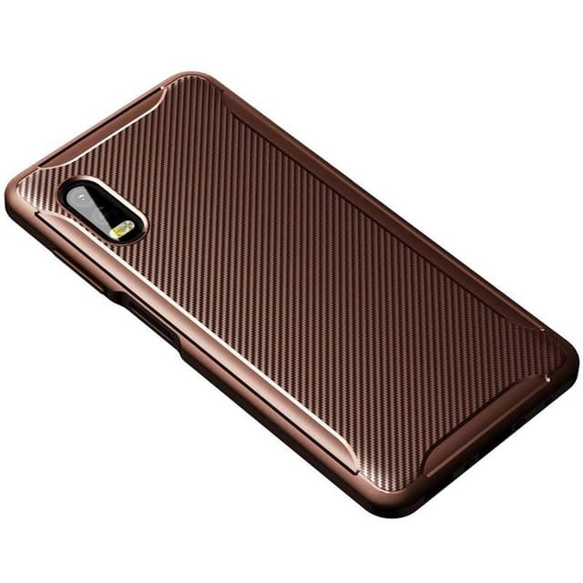Carbon silikon skal Samsung Galaxy Xcover Pro  - Brun