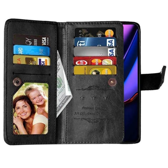 Dubbelflip Flexi 9-kort Apple iPhone 12 Pro Max (6.7")  - Svart