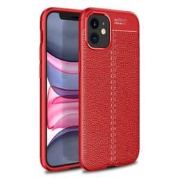 Lædermønstret TPU Cover Apple iPhone 12 mini (5.4")  - rød