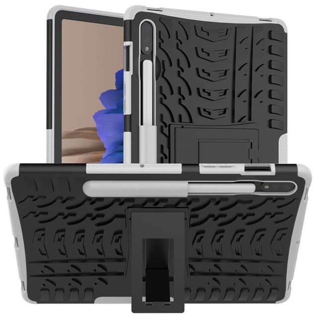 Stødbestandigt cover med stativ Samsung Galaxy Tab S7  - hvid