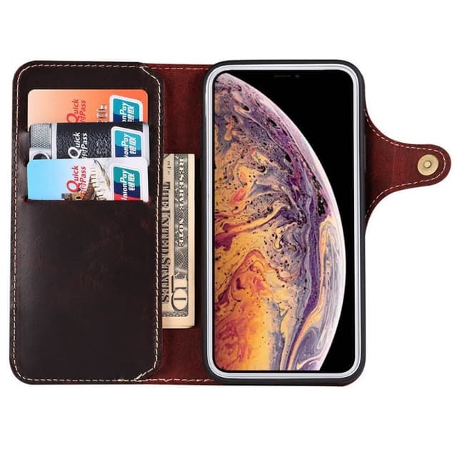 Matkalompakko 3-kortti aitoa nahkaa Apple iPhone 12 mini (5.4 ")  - h�