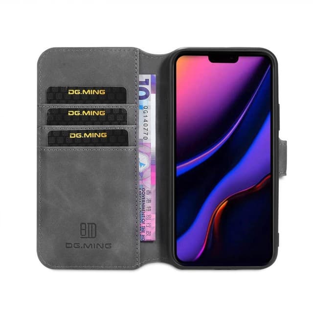 DG-Ming Wallet 3-kort Apple iPhone 12 Pro Max (6.7")  - Grå