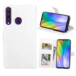 Lommebokdeksel 3-kort Huawei Y6p (MED-LX9)  - Hvit