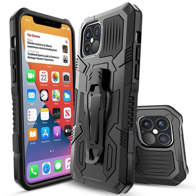 Iskunkestäva kuori 3i1 Apple iPhone 12 Pro (6.1")