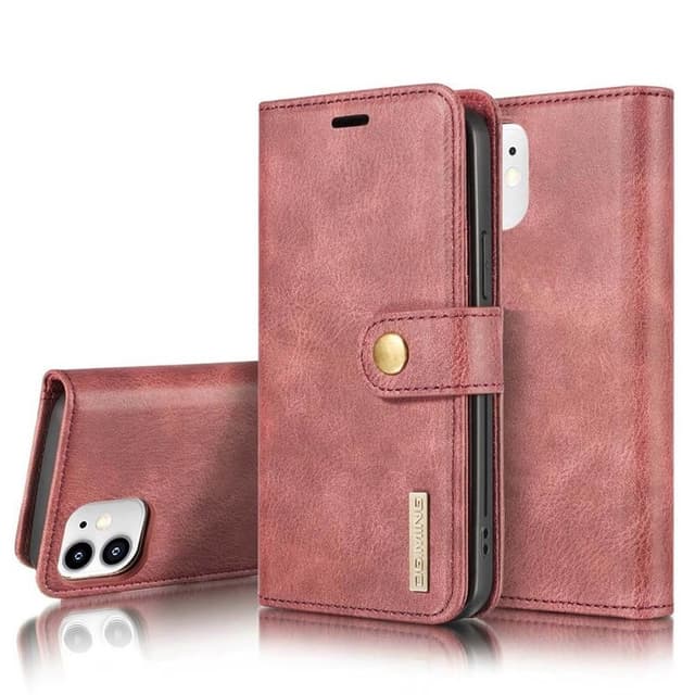 Mobil tegnebog DG-Ming 2i1 Apple iPhone 12 mini (5.4")  - rød