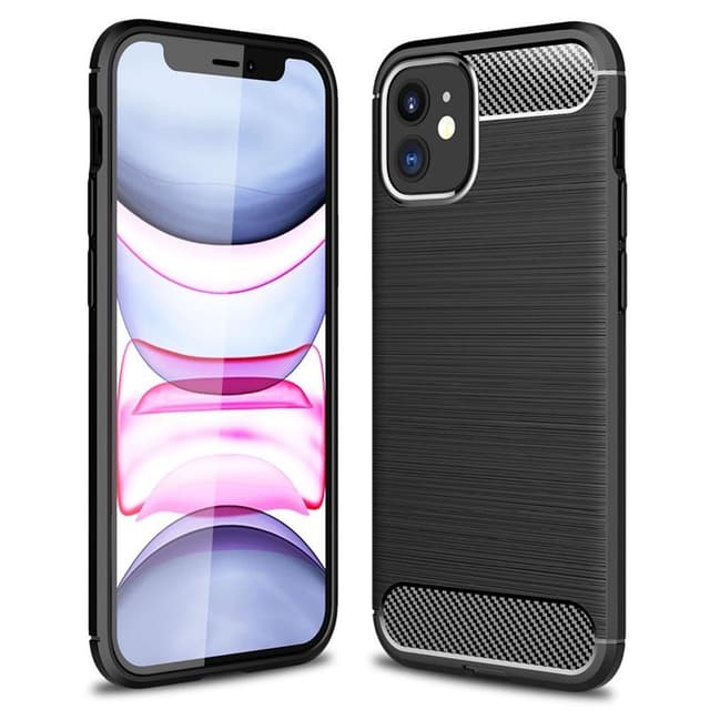 Borstat silikon skal Apple iPhone 12 mini (5.4")  - Svart