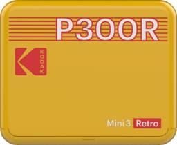 Kodak Mini 3 Plus Retro instant fotoprinter (gul)