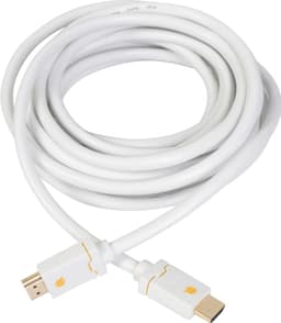 Qnect High Speed HDMI-kabel med Ethernet (hvit/5 m)