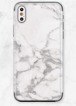 Skin för Iphone XR Marmor - Vit