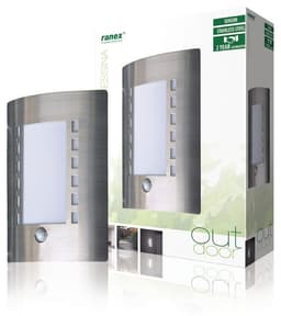 Ranex Vägglampa med rörelsedetektor IP44 E27 (5000.086)