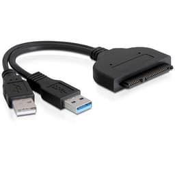 DeLOCK extern adapter SATA 22 pin - USB 3.0-A han, USB 2.0-A han, 0,20