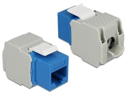 DeLOCK UTP Cat6 Keystone modul, RJ45 ho - LSA Cat6, ""Tool-free"", blå/
