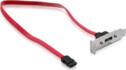 DeLOCK intern SATA/SAS-kabel til eSATA-port på lavprofil-dækplade, 0