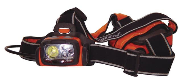 Hovedpære 4 LED Orange / Sort