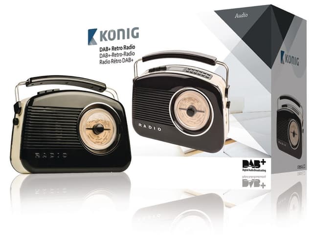 König DAB+ retroradio (HAV-TR900BL)