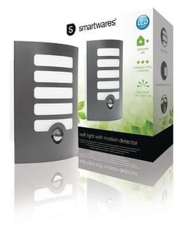 LED Utomhus Vägglampa med Sensor 7 W 630 lm Silver