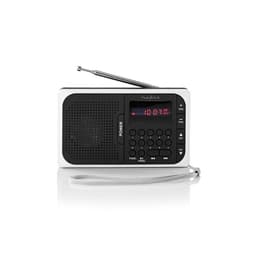 FM-Radio | 3,6 W | USB-Portti ja MicroSD-Korttipaikka | Musta/Valkoinen