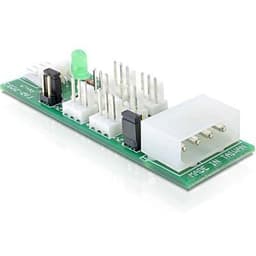 DeLOCK intern blæserkontroller til 6 blæsere, 6x3-pin, 5 og 12V