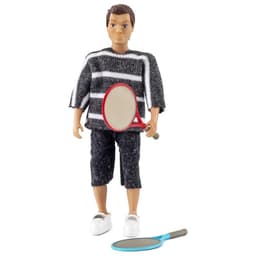 Lundby Pappa med två tennisrack