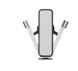 Mobilholder for bil med tyngdekraft - Sølv
