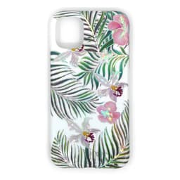 Iskunkestävä suojakuori pidikkeellä, iPhone 11 Pro -puhelimeen - valkoinen / kukka