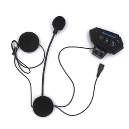 Hodesett med Bluetooth for motorsykkel - Svart